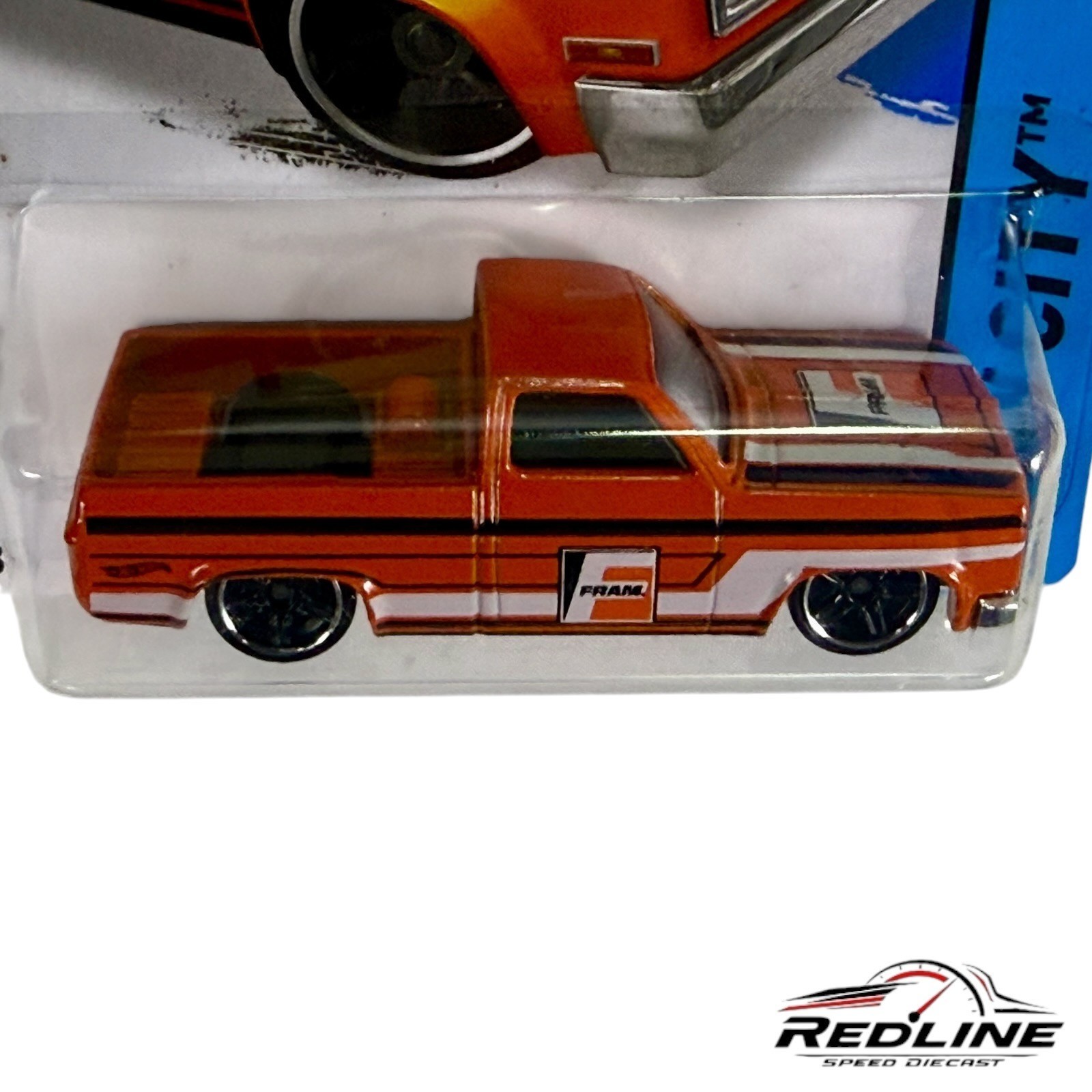 🔥🔥 Hot Wheels ‘83 Chevy Silverado Orange FRAM H33🔥🔥