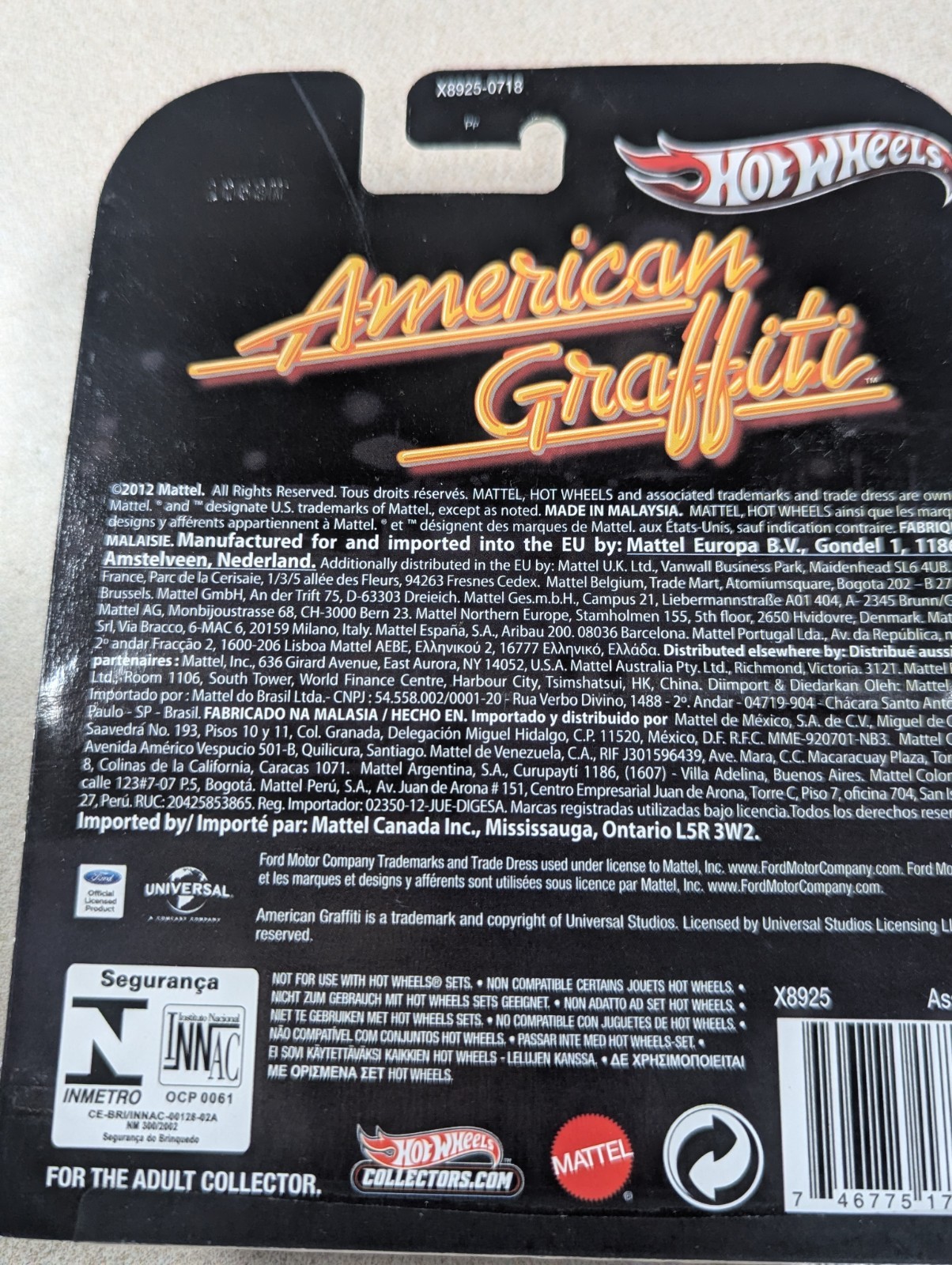 Hot Wheels Retro Entertainment American Graffiti ’58 Ford Edsel 1:64 Real Riders