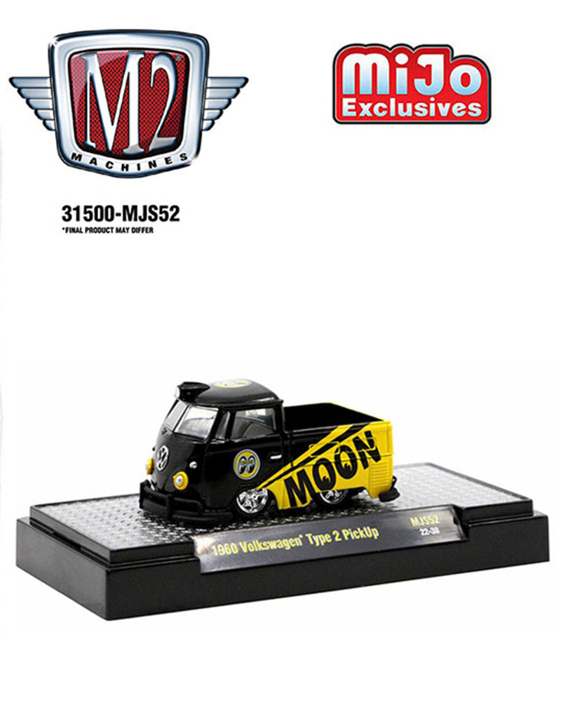 M2 Machines 1:64 1960 Custom Volkswagen Short Pickup Mooneye’s Model 31500-MJS52