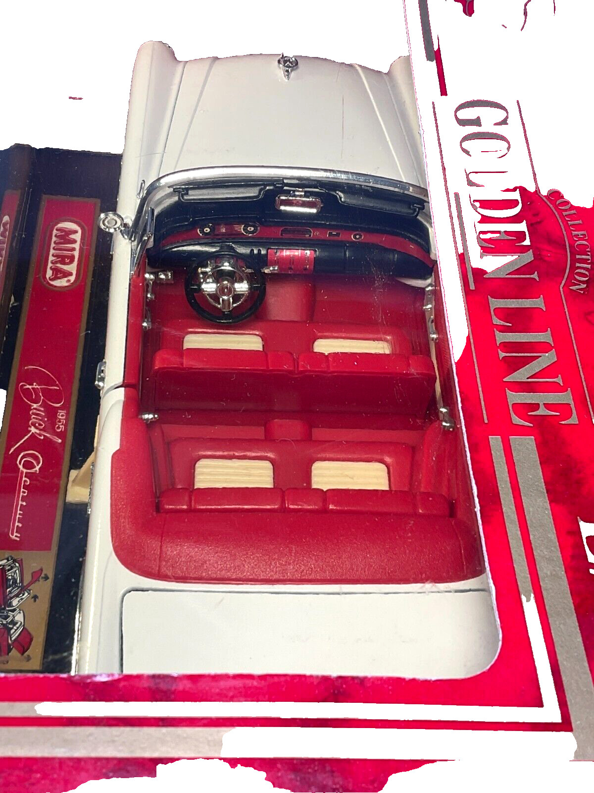 MIRA, Golden Line Collection, 1955 Buick Century Convertible Car, 1:18, NIB