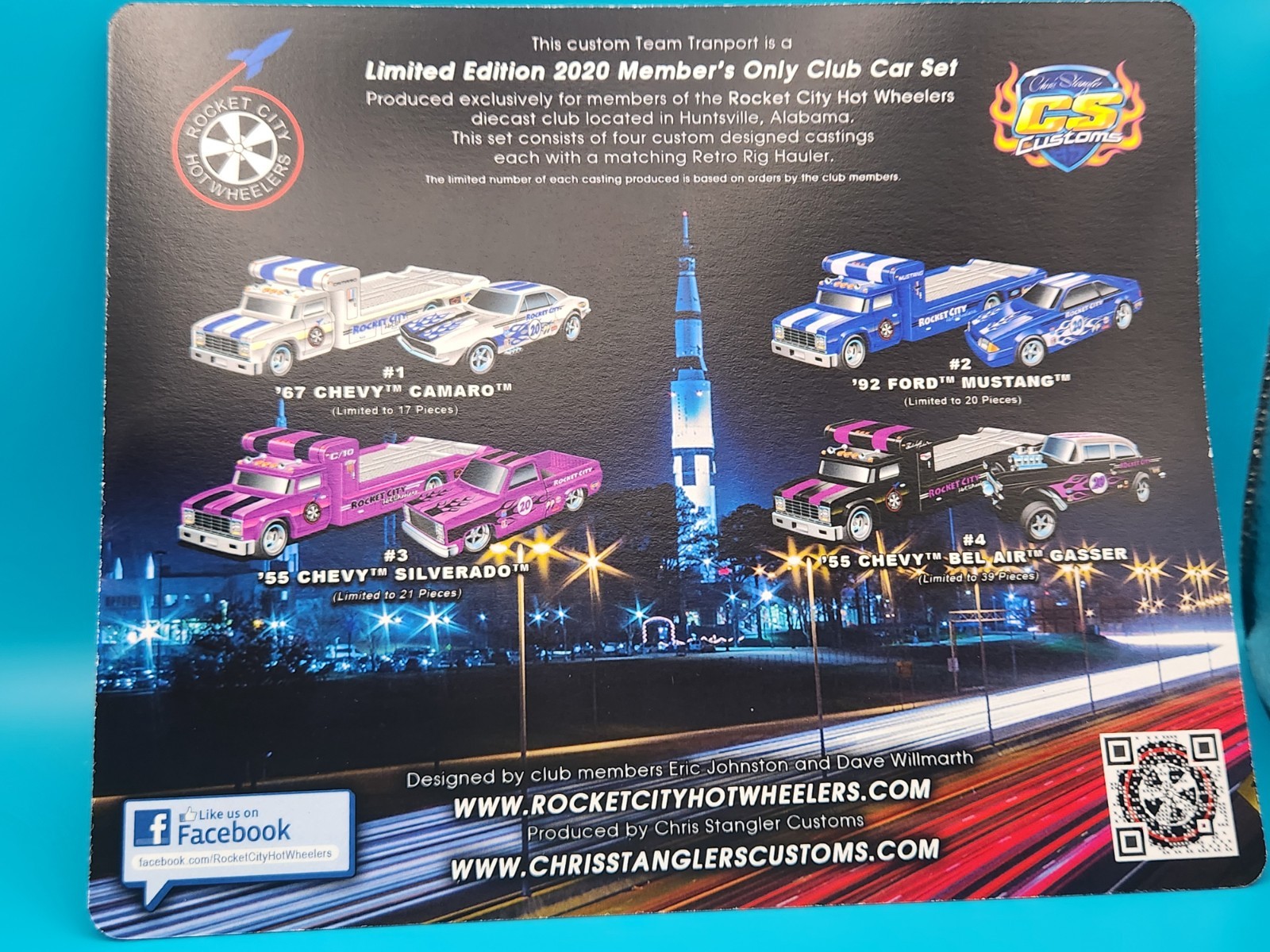 Rocket City Hotwheelers ’55 Chevy Bel Air Gasser/Retro Rig *Member’s Only Club*