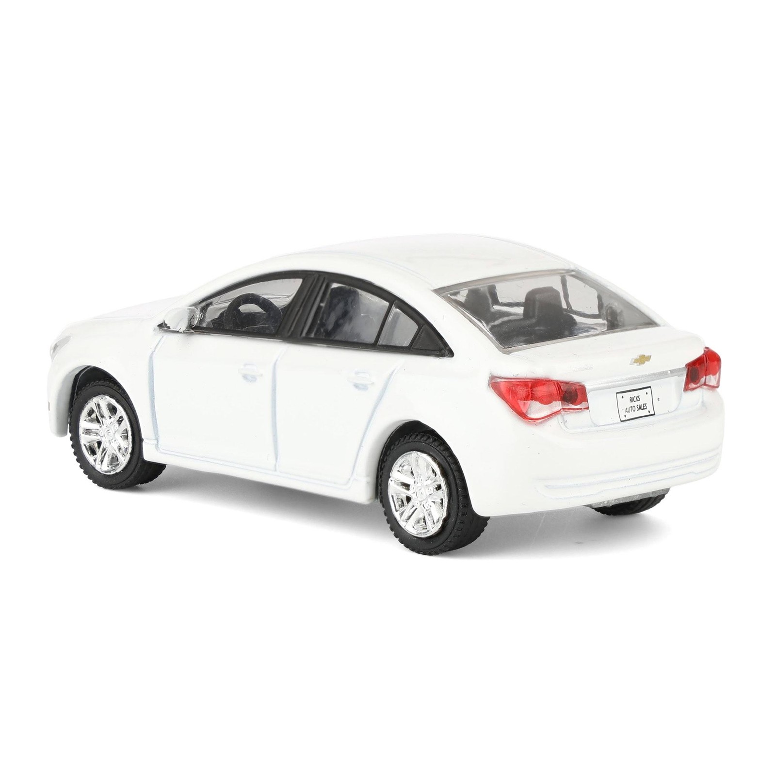 Greenlight 1/64 2013 Chevy Cruze, White, Rick’s Auto Sales LP Diecast Ex. 51622