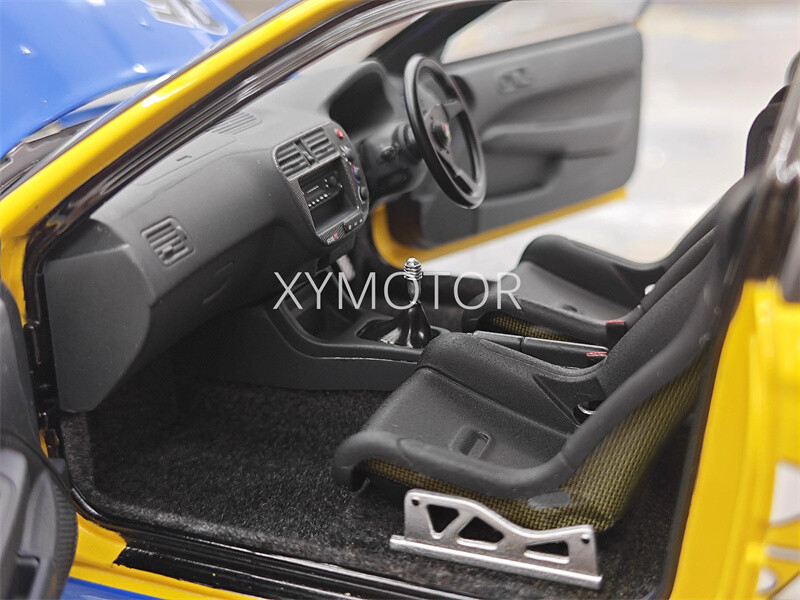Motorhelix 1/18 Honda Civic Type R EK9 spoon #95 Model Car Gifts Collection