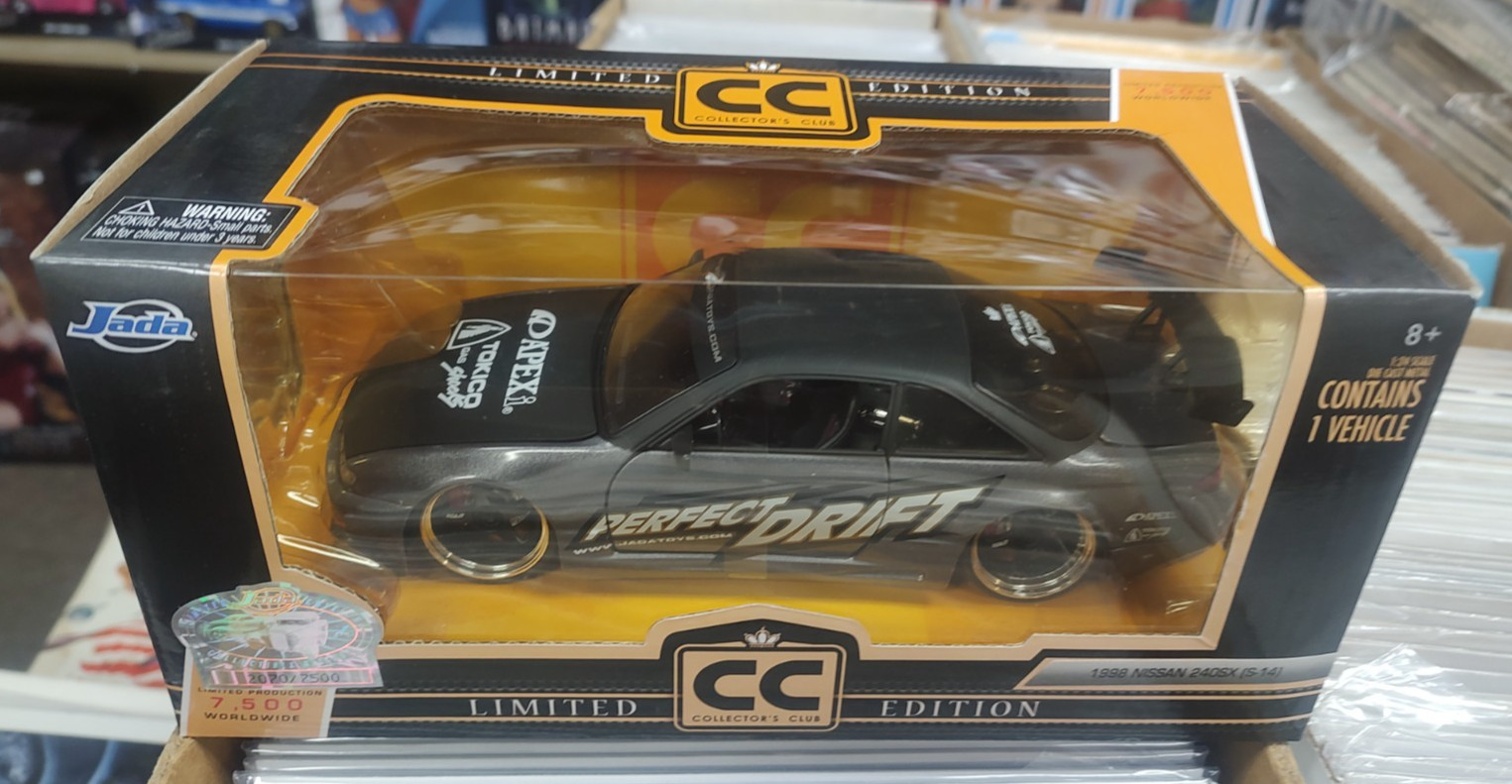 1998 Nissan 240SX (S-14) 2070/7500 Jada Collector’s Club limited edition 1:24