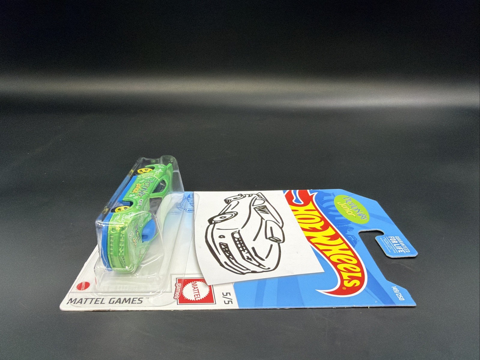 Hot Wheels Mattel Games ’10 Pro Stock Camaro *RARE CARD* (AB93)