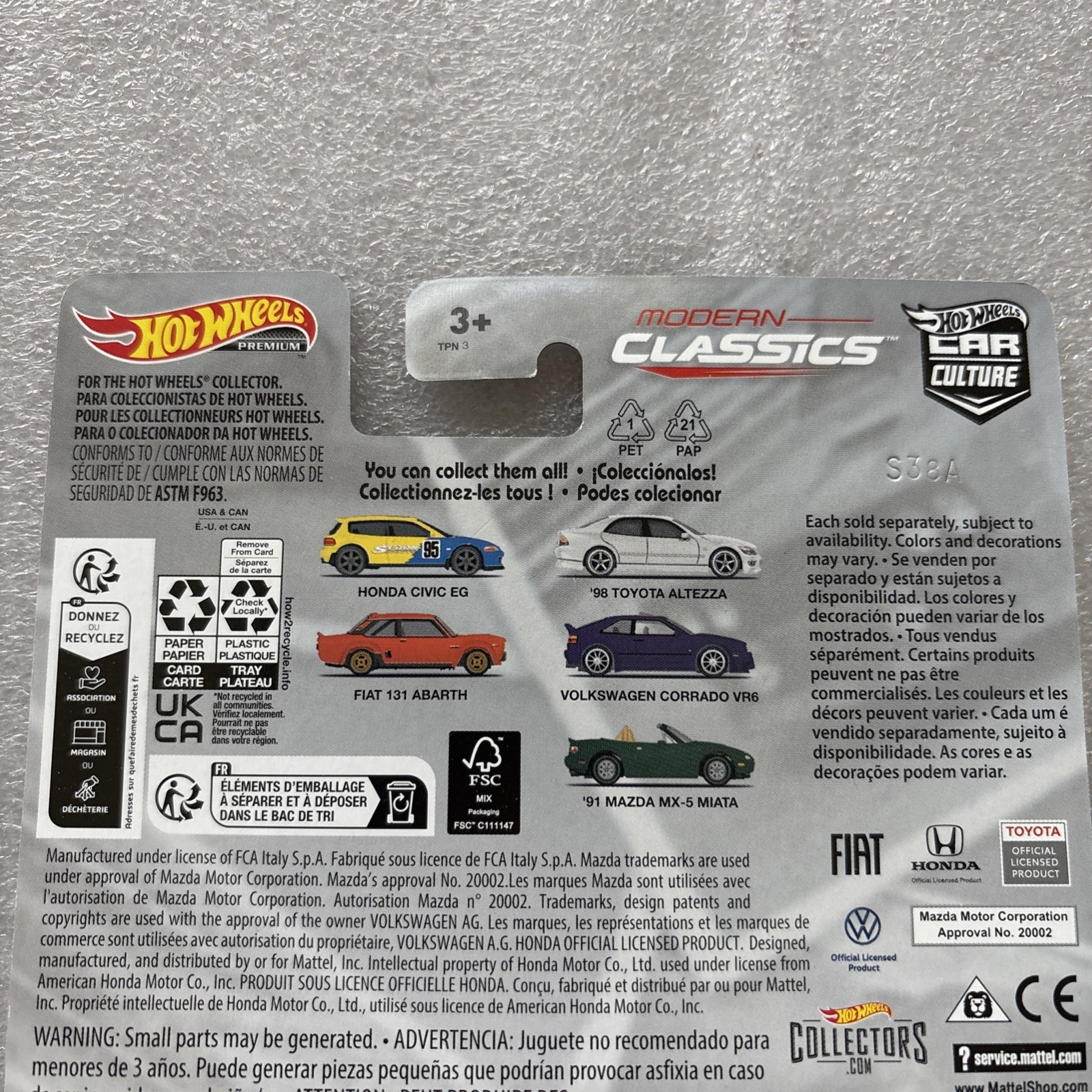 Hot Wheels 2023 Premium Car Culture Modern Classics ‘98 Toyota Altezza