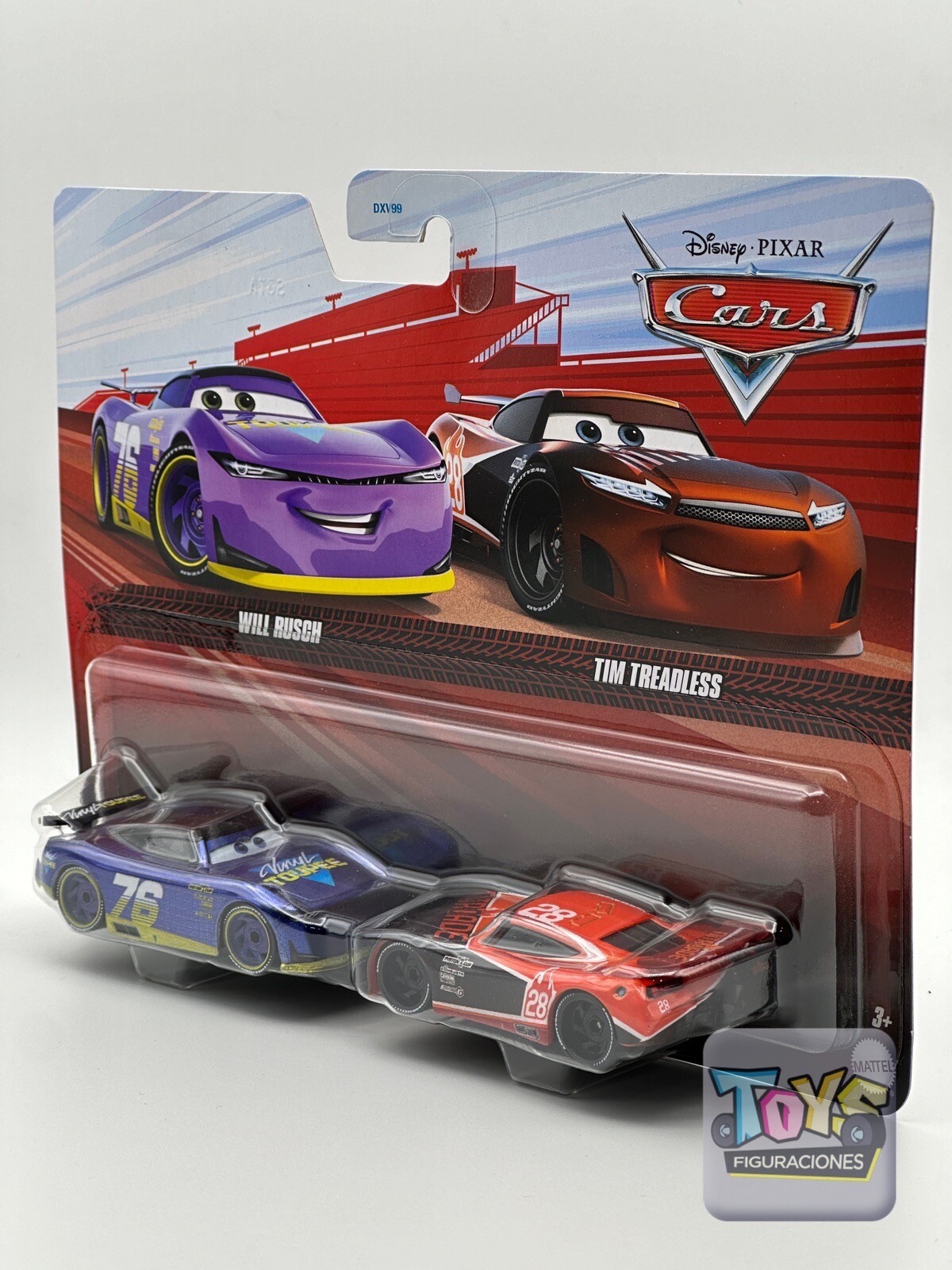 Disney Pixar Cars 3 Will Rusch #76 and Tim Treadless #28 Double Pack 2024