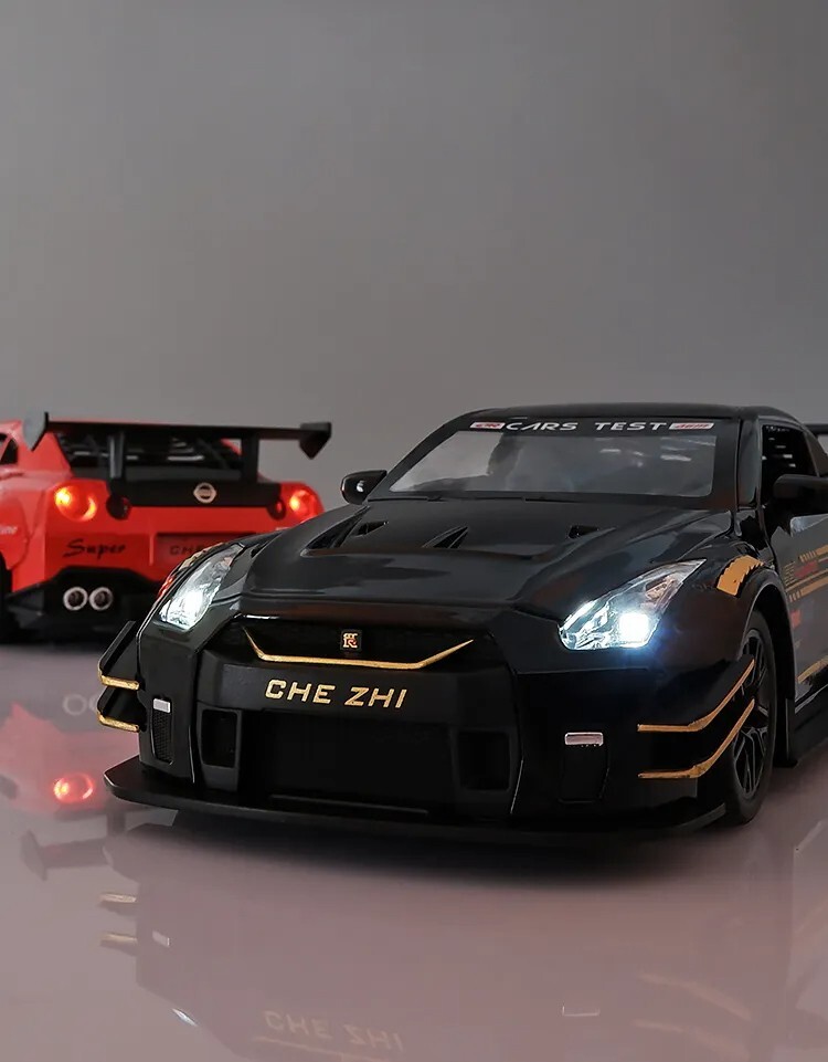 1:32 Nissan Skyline Ares GTR R35 Diecast Toy Vehicle Light Car Free Shipping New