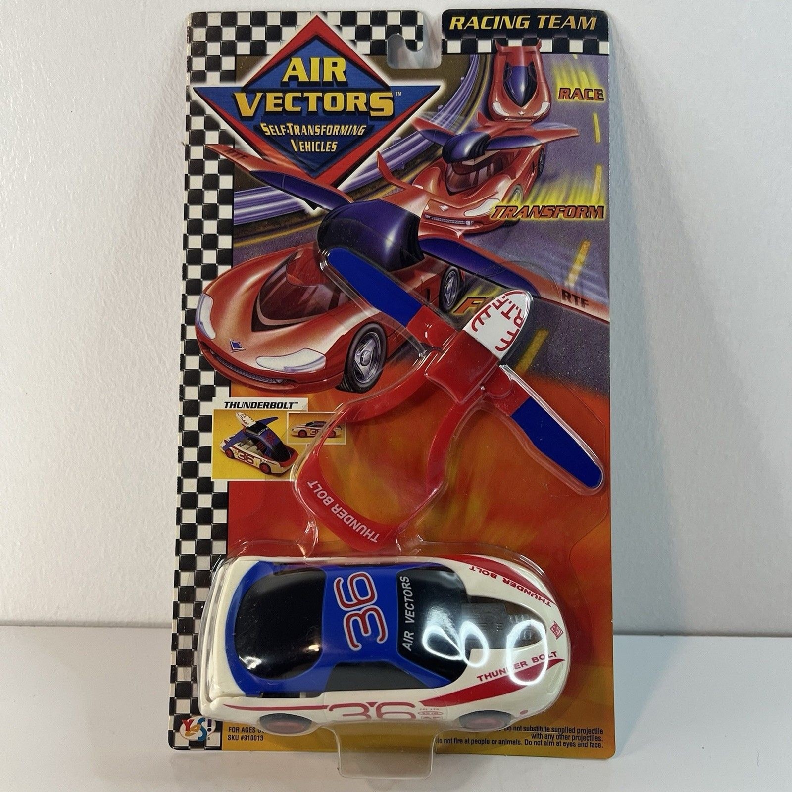 Yes! Toys Air Vectors Self-Transforming Vehicles Thunderbolt NIB