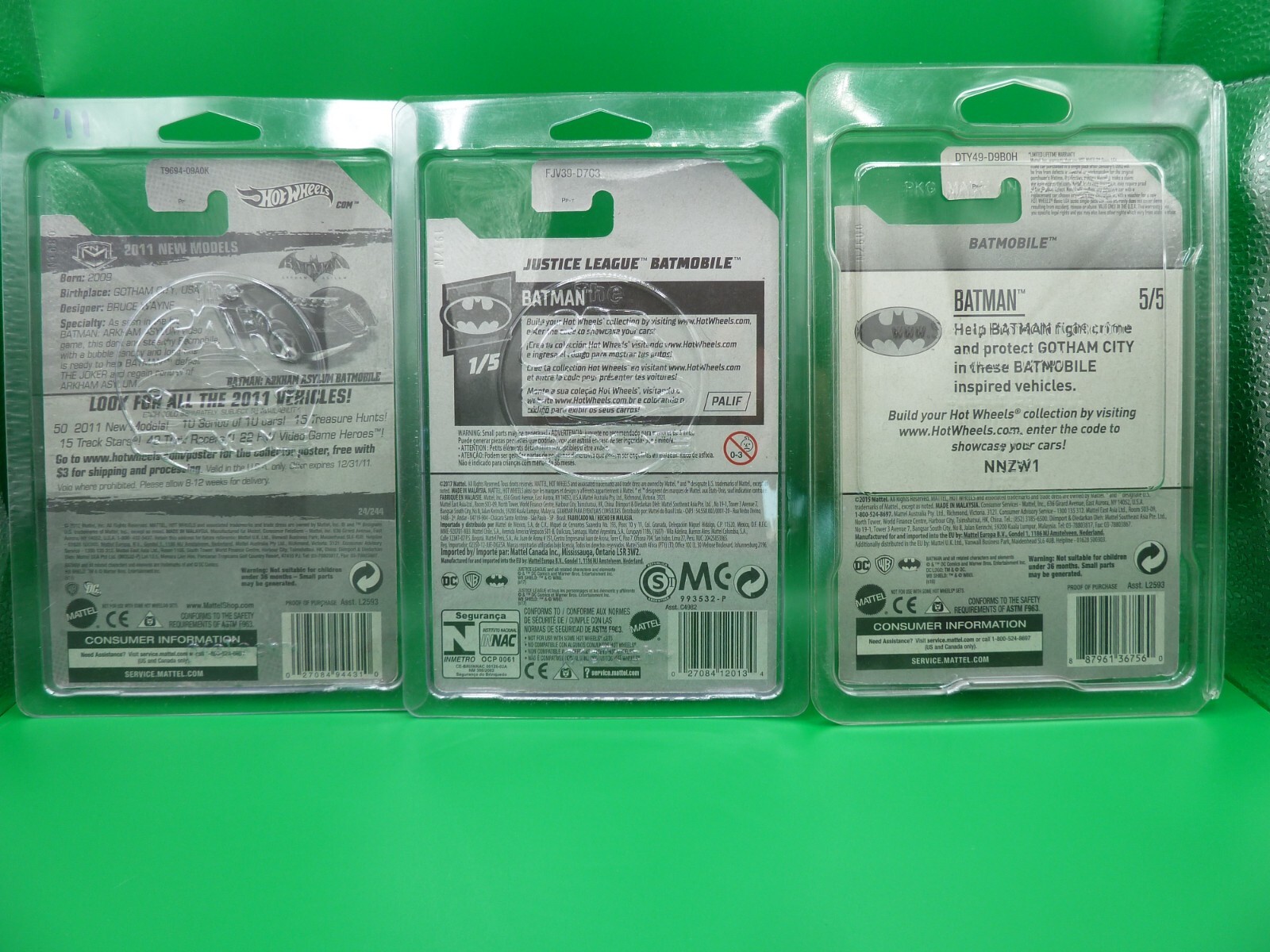 Hot Wheels Batman Cars w/cases box will contain 14 cars various years