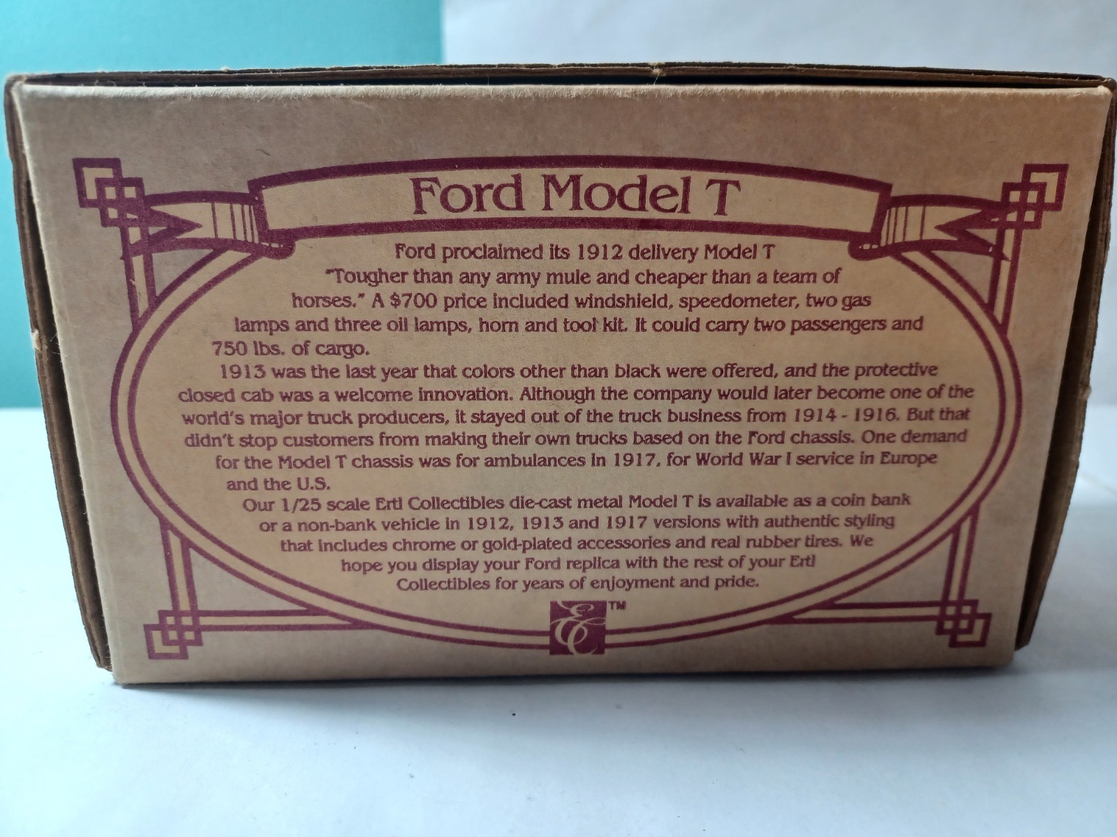 Ertl Collectibles 1995, Places Discount Stores, 1912 Ford Model T #F009 Die-Cast