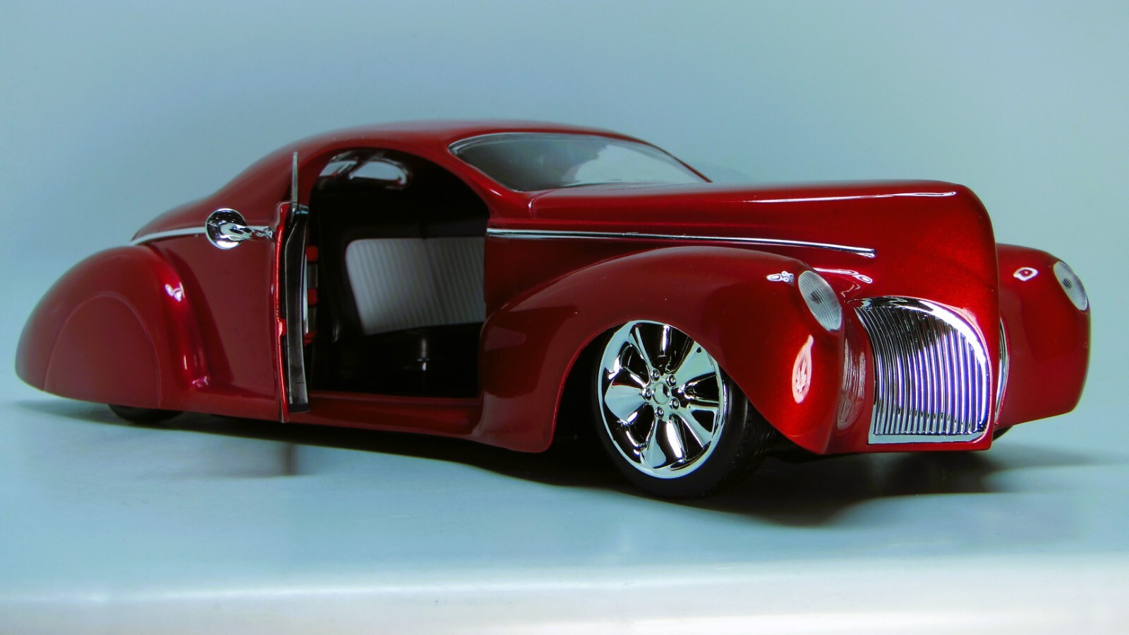 Hot Rod Ford Mecury Merc Chopped Dragster1:18Race Car Racing12Custom24Racer Red