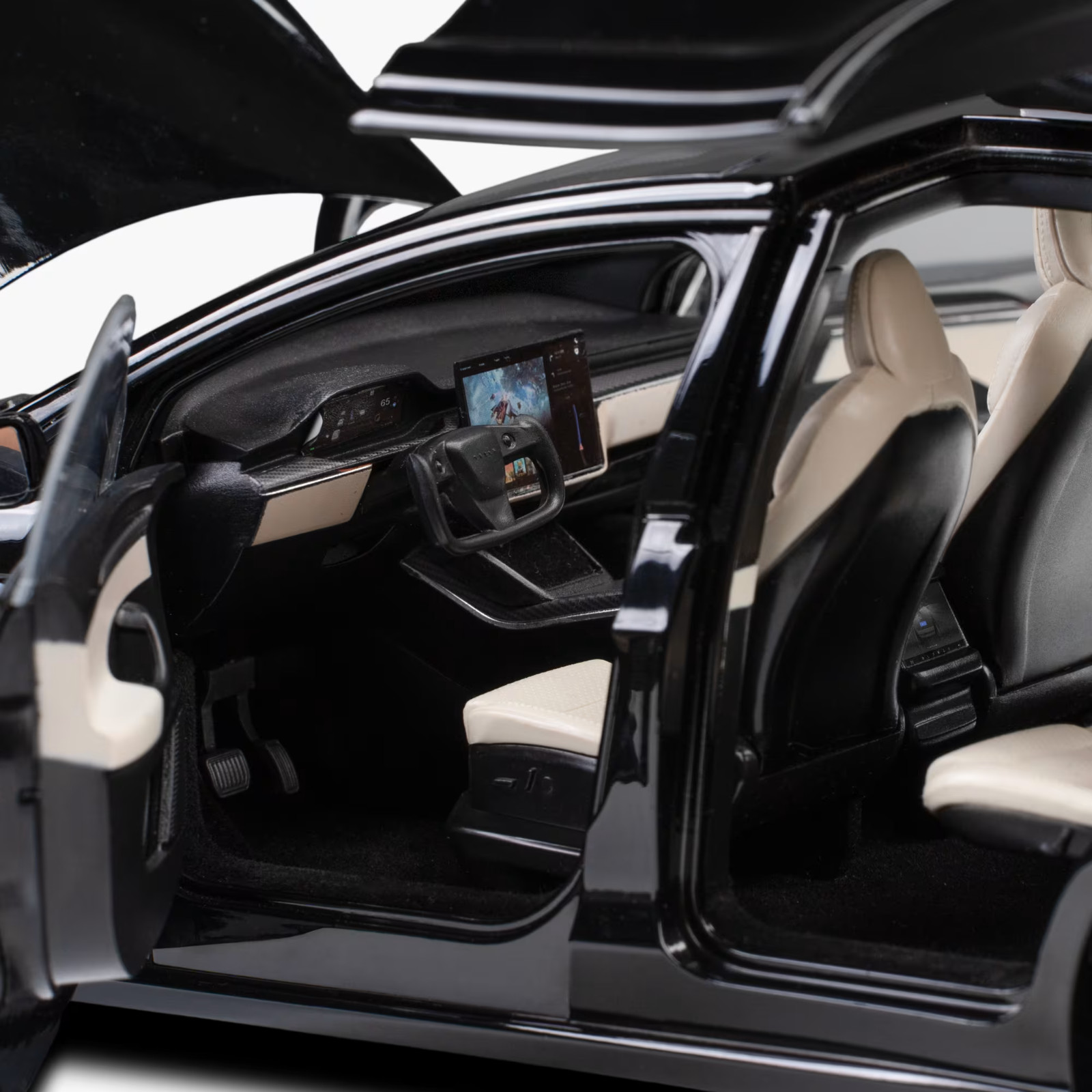 Tesla Model X Solid Black Diecast 1:18 Scale Brand New!