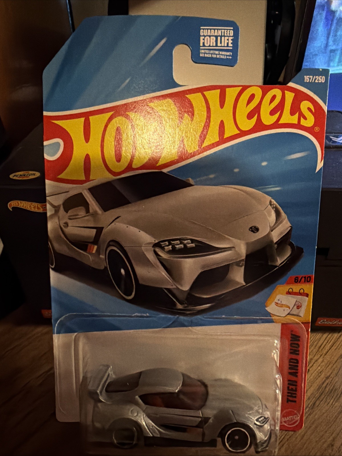 Hot Wheels ’20 Toyota GR Supra Then and Now 1:64 Diecast Silver/Black Unopened