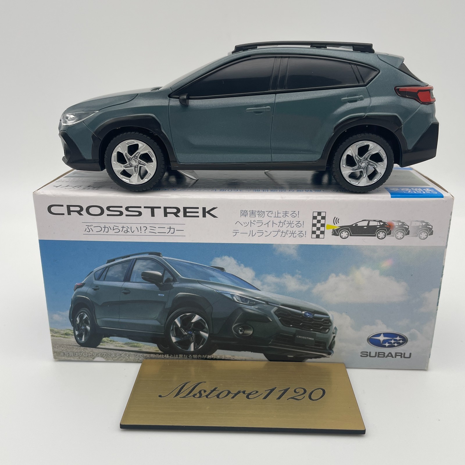 Subaru Minicar Crosstrek EyeSight Novelty Miniature Toy Hobby with Box Used