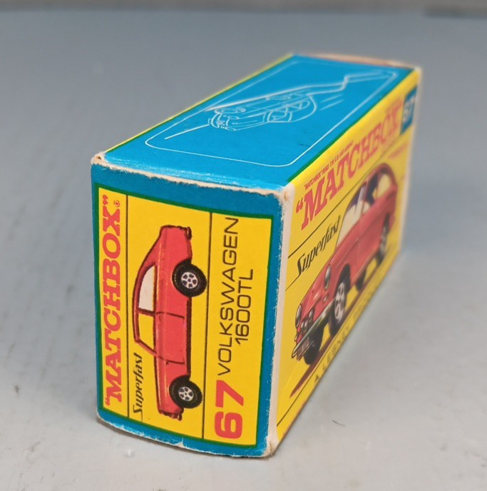 Matchbox Lesney Superfast MB67 Purple Volkswagen 1600TL w/F2 Box