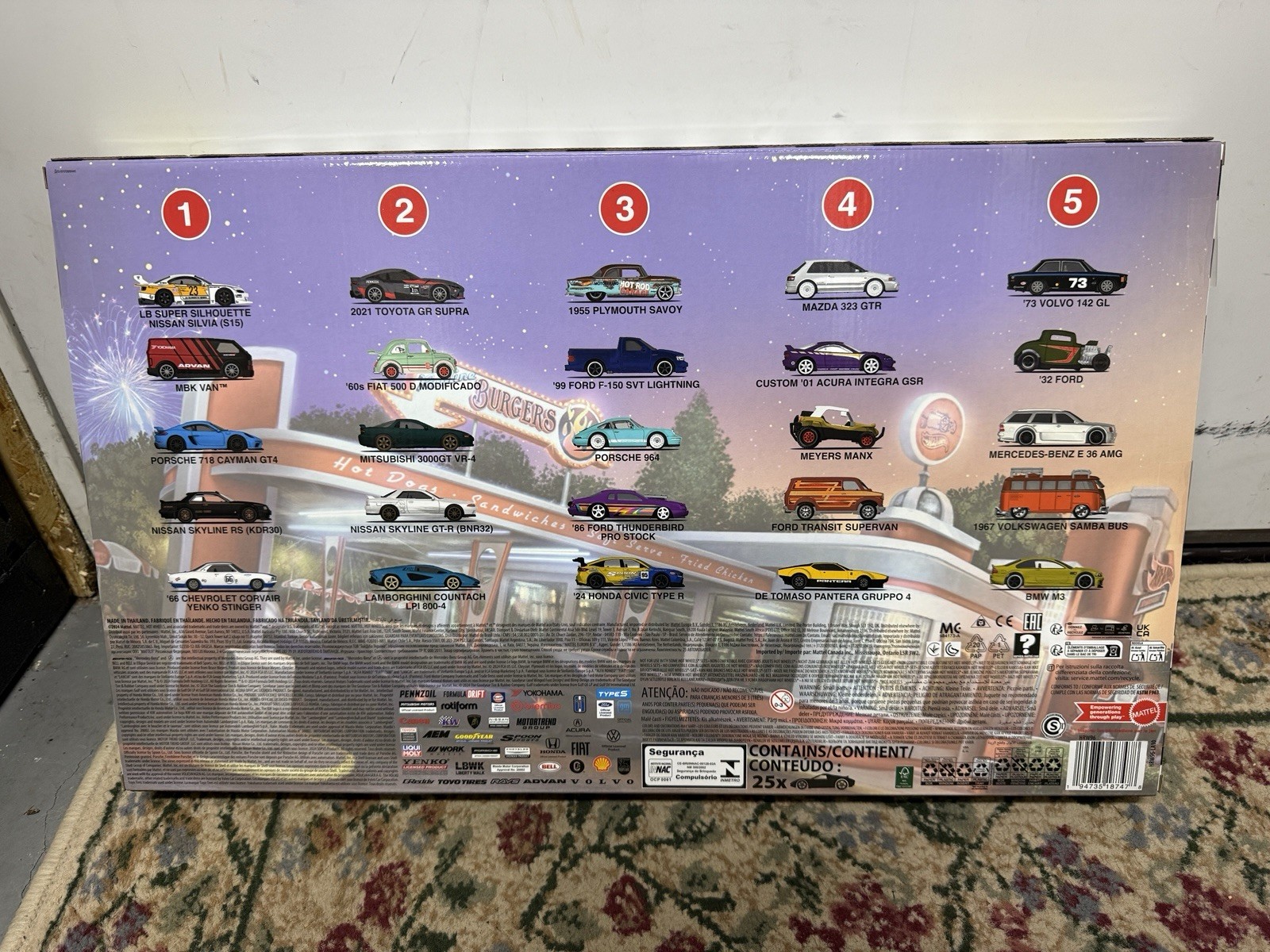 HOT WHEELS 2024 Boulevard 25-Car Factory Set Premium Diecast Collection HRW96