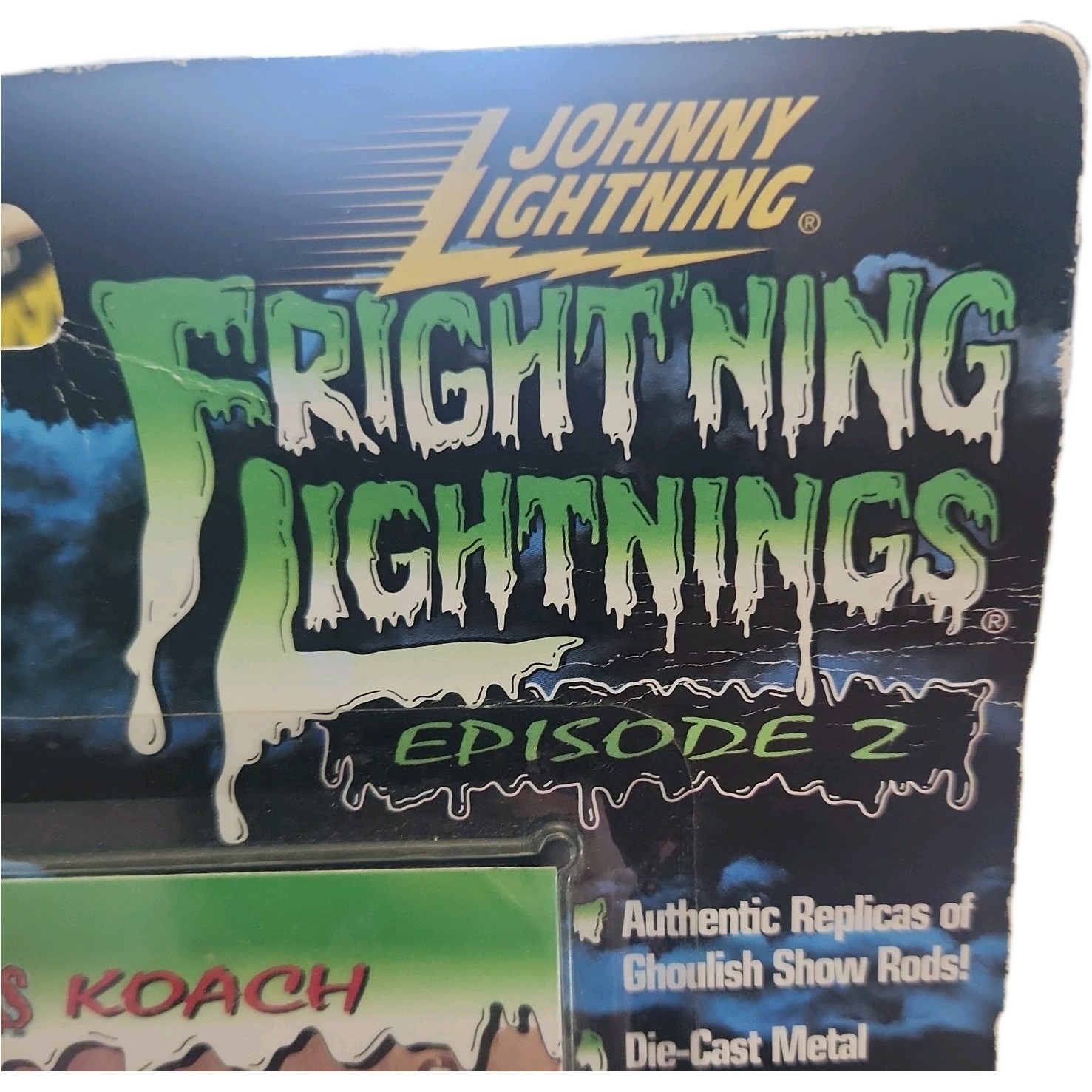 Johnny Lightning Frightning Lightning “The Munsters Koach” Diecast With Card CIN