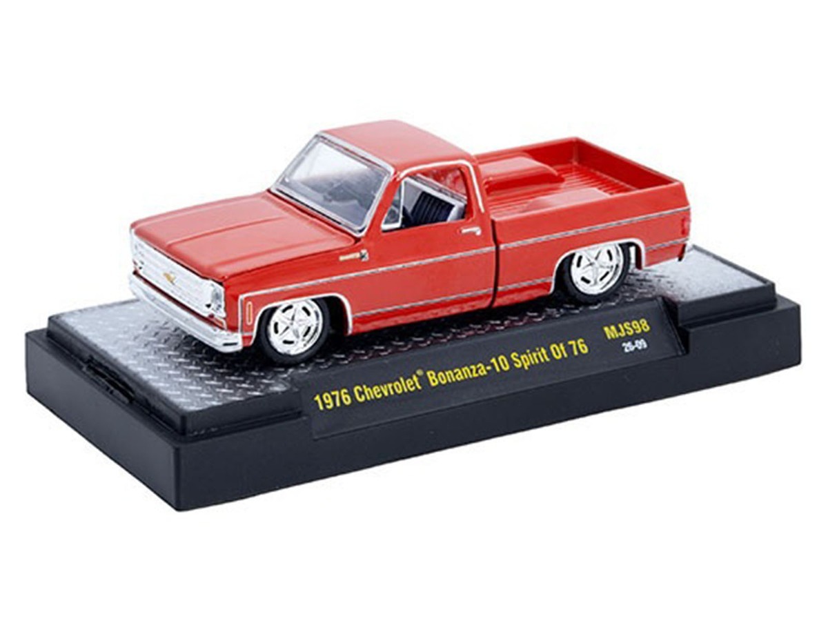 1976 CHEVROLET SILVERADO BONANZA-10 “SPIRIT OF ’76” RED 1/64 BY M2 31500-MJS98