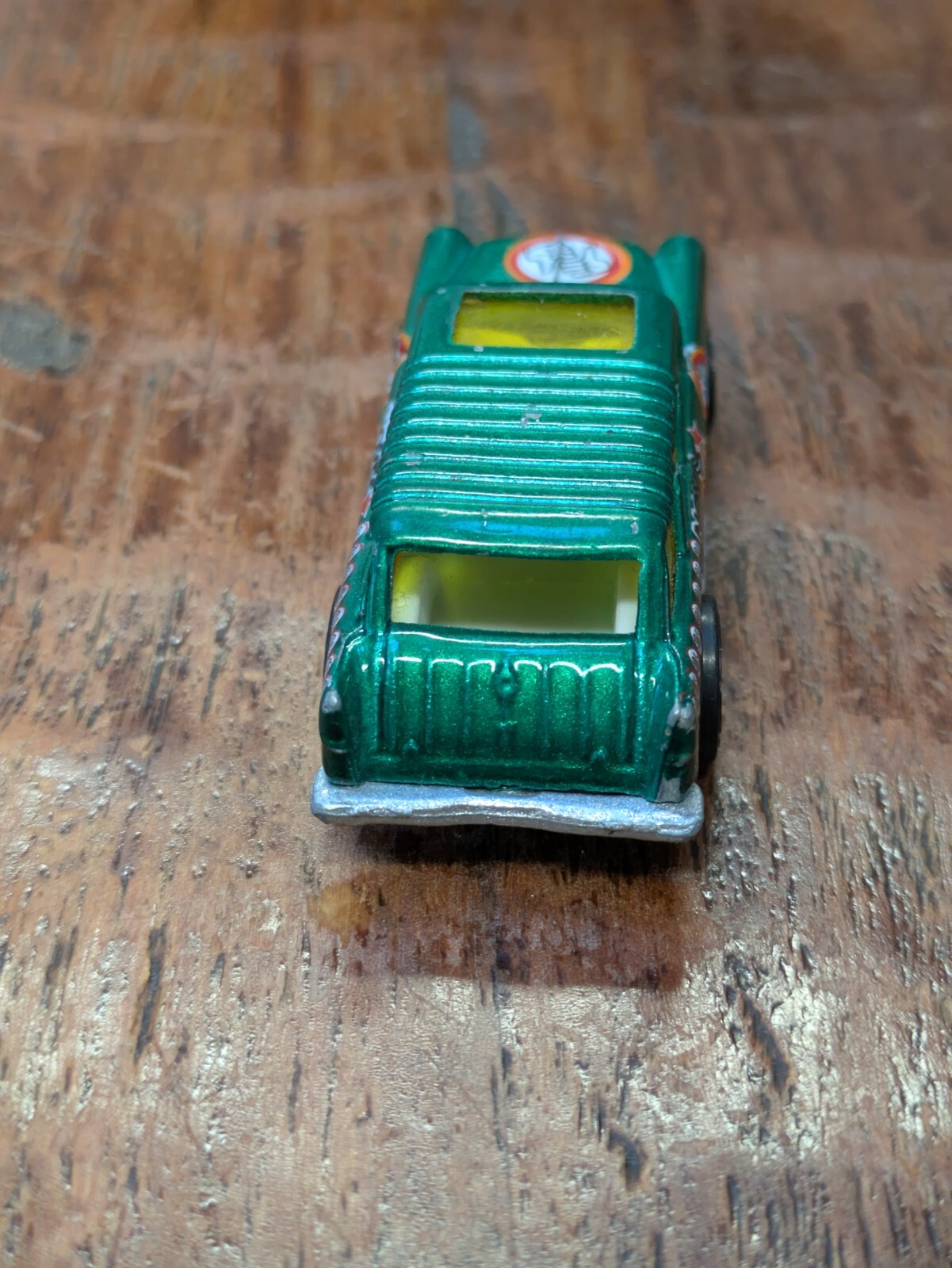 Hot Wheels 1969 Chevy Nomad/No/Yes Green With Yellow Tinted Windows And Sunroof