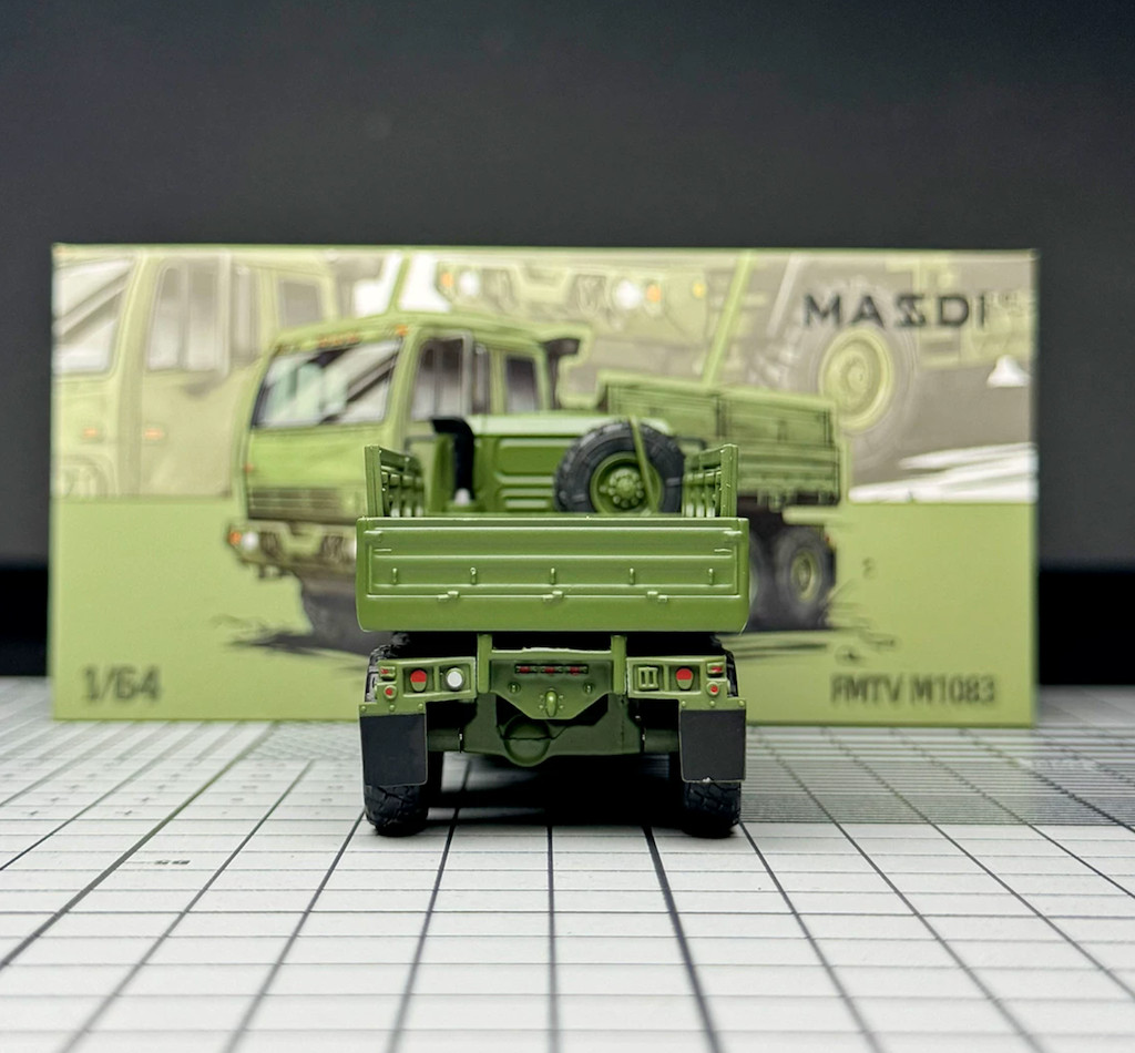Masdi 1:64 Green Military FMTV 6×6 Truck Model Diecast Display Car
