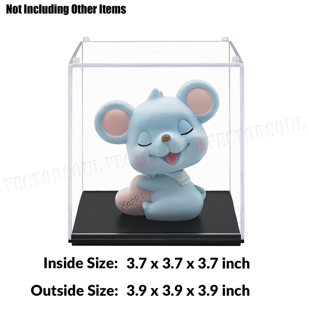 Small Acrylic Display Case Dustproof Box For Mini Action Figures 1/64 Diecast US