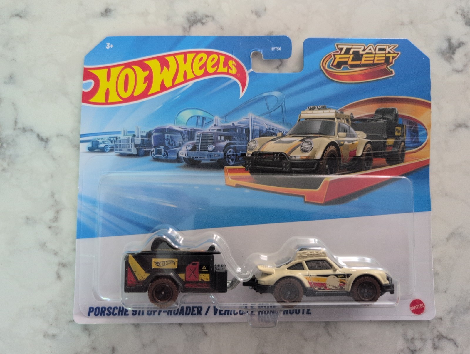 2025 Hot Wheels Track Fleet Porsche 911 off-Roader Variants – Black & Tan – Lot