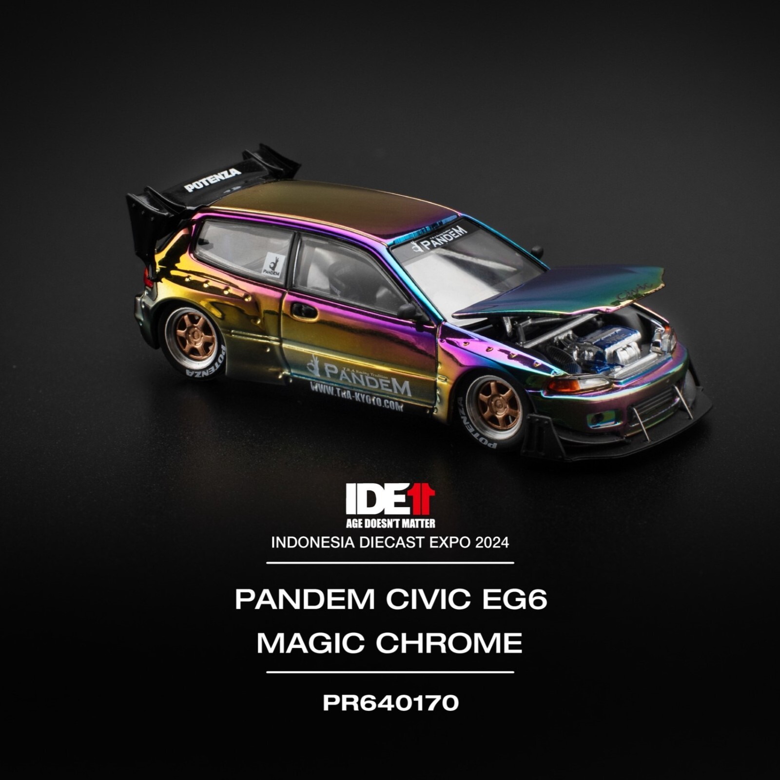 POP RACE HONDA CIVIC PANDEM EG6 INDONESIA DIECAST EXPO EVENT EDITION 2024
