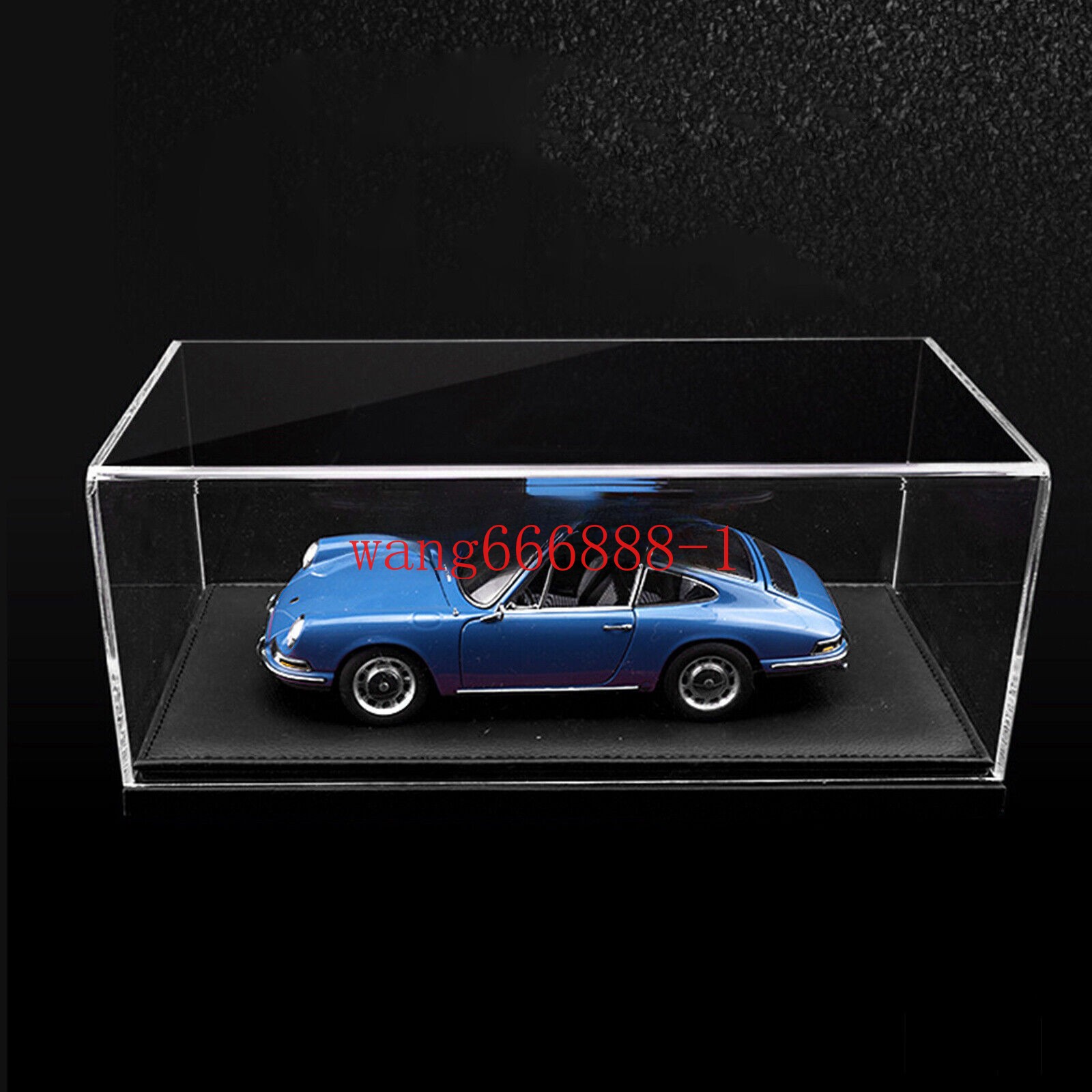 Diorama Acrylic Display Case Show Case With PU Leather Base For 1/18 Car Model