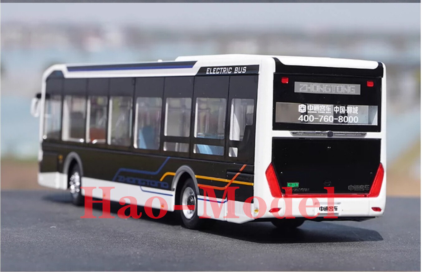 1:42 Zhongtong LCK6126EVGRA1 Bus Model Alloy Diecast Hobby Toys Collection White