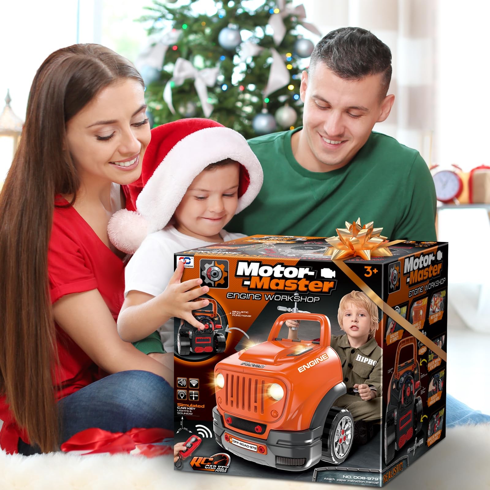SpringFlower Toys Gifts for 3 4 5 6 7 8 Years Old Boys, Large Truck Engine T…