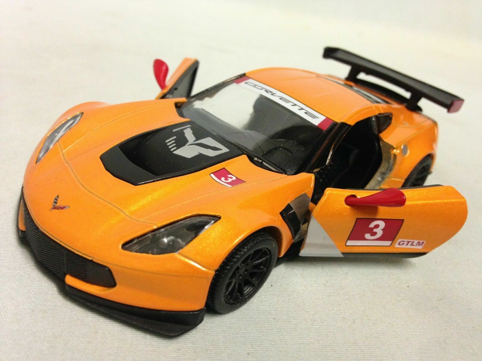 2016 Chevrolet Corvette C7.R, Chevy Corvette C7 R, Diecast Toy Car, 5”, 1/36