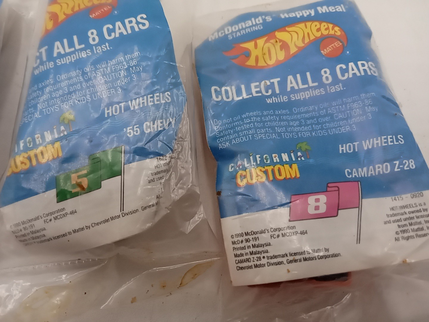1990 McDonald’s Hot Wheels Custom Set of 4 #ugb6