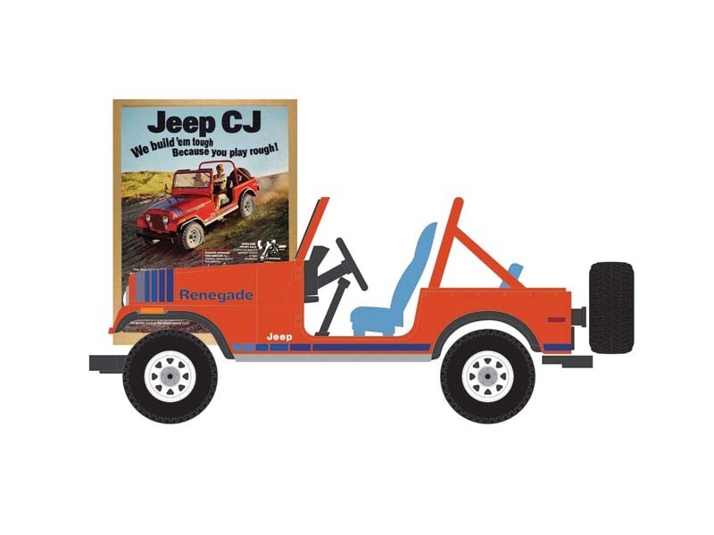 1979 Jeep CJ-7 Renegade Diecast 1:64 Scale Model – Greenlight 39150F