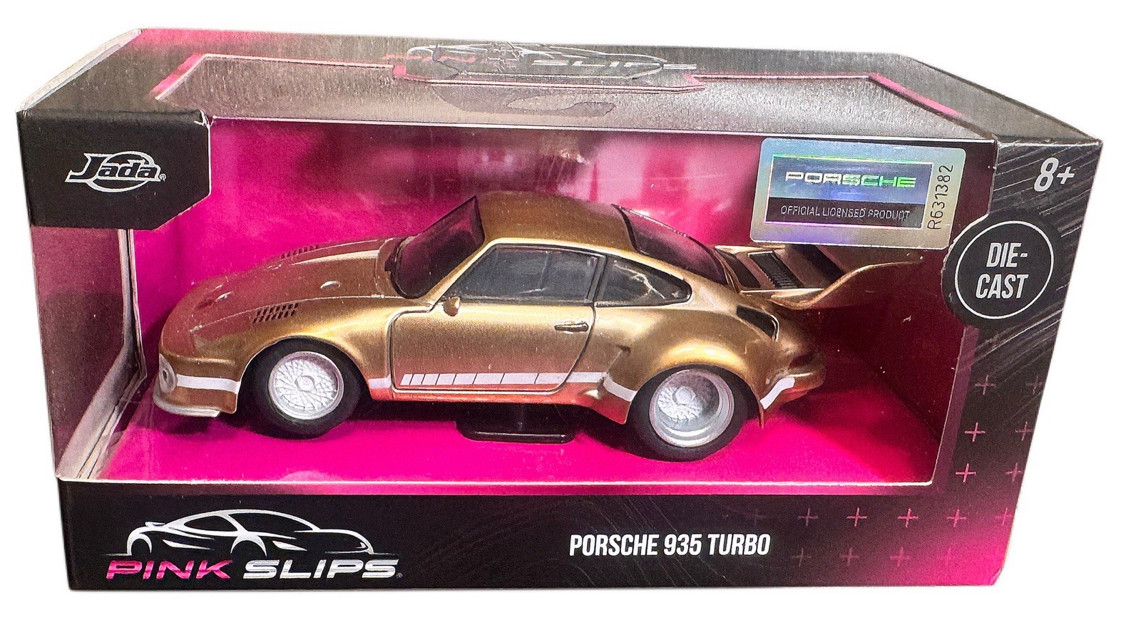 Jada Pink Slips Porsche 935 Turbo Gold 1:24 Diecast Model Car New in Box