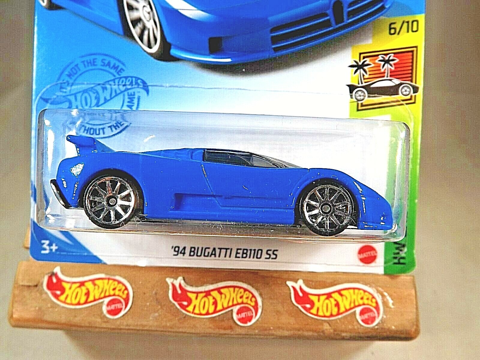 2021 Hot Wheels #224 HW Exotics 6/10 ’94 BUGATTI EB110 SS Blue w/Chrome 10 Spoke