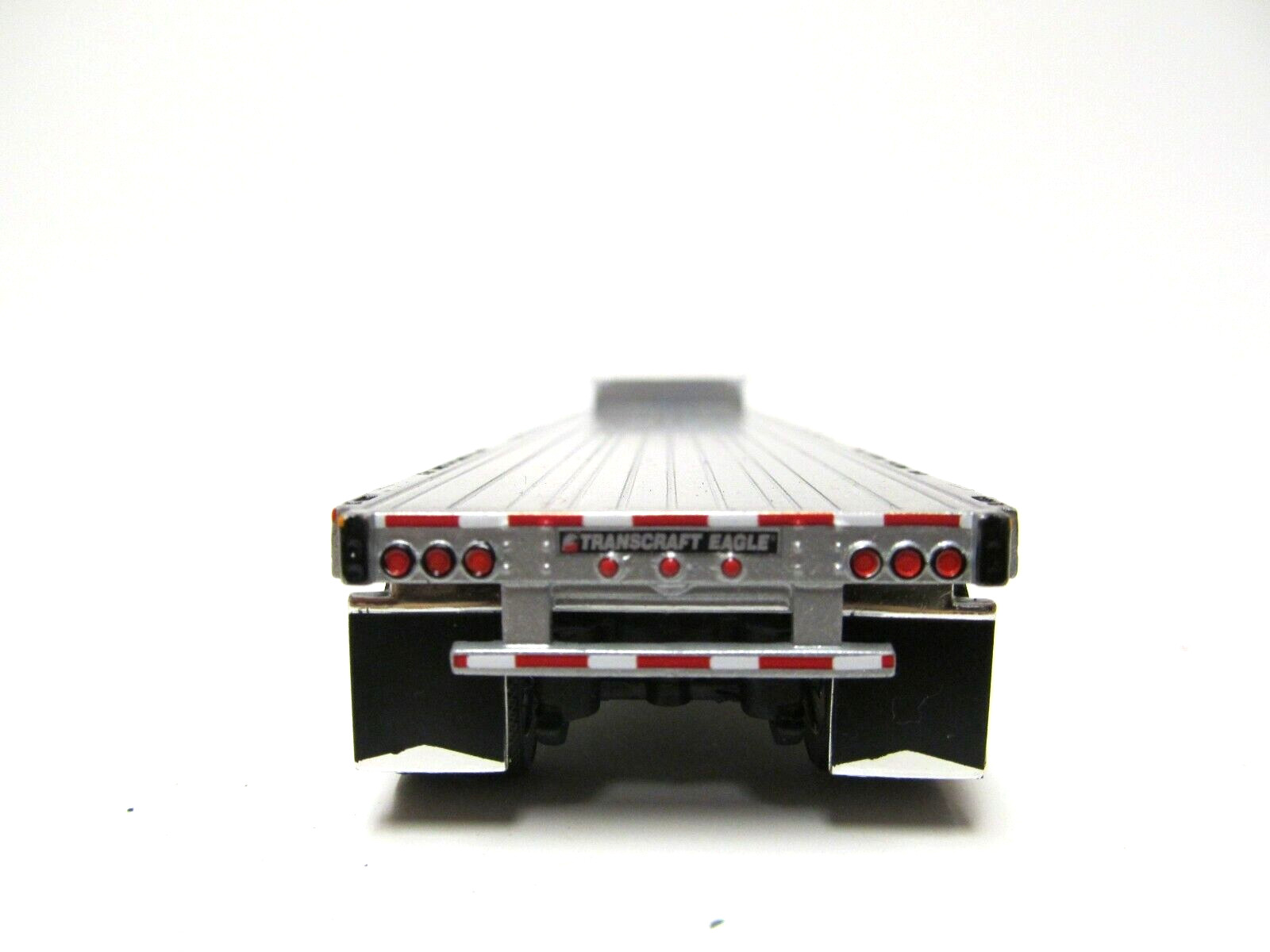 DCP 1/64 SCALE TRANSCRAFT STEP DECK TRAILER SILVER DECK WITH SILVER FRAME