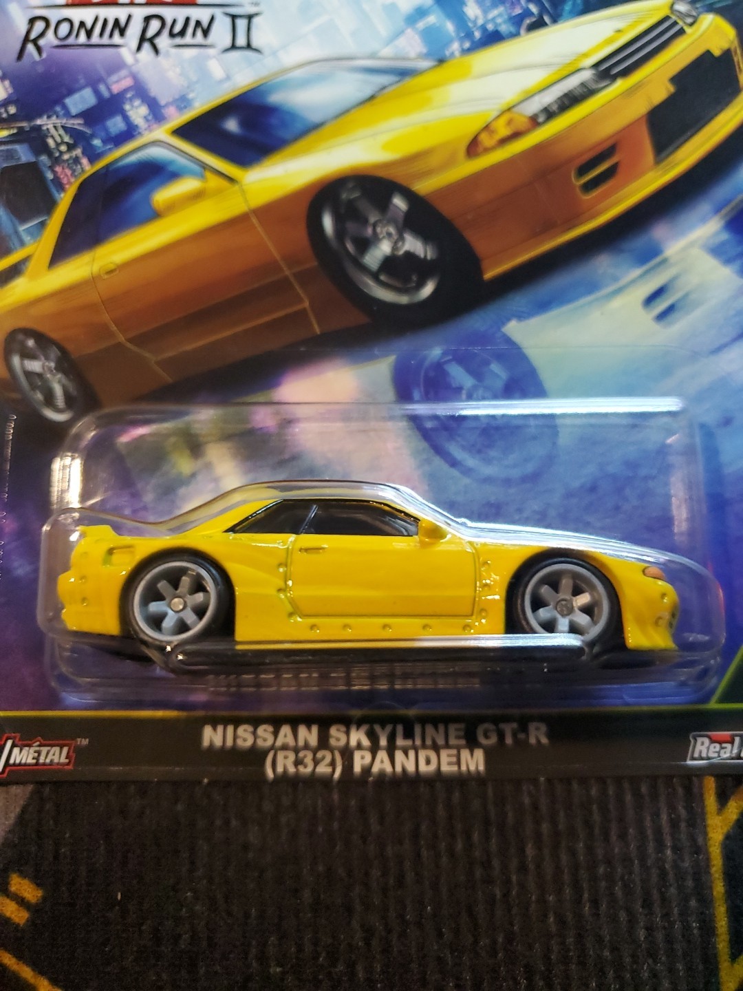 Hot Wheels Nissan R32 GT-R Pandem Yellow Ronin Run 2 FPY86-961 M 1/64