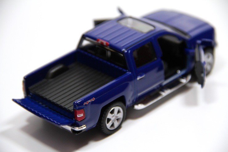 5″ Kinsmart 2014 Chevrolet Silverado Truck Diecast Model Toy 1:46 Chevy – BLUE