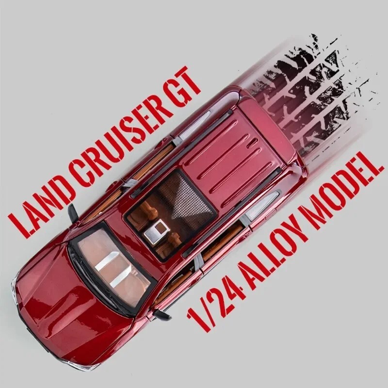 TOYOTA LAND CRUISER GT Model car Black 1:24 SUV