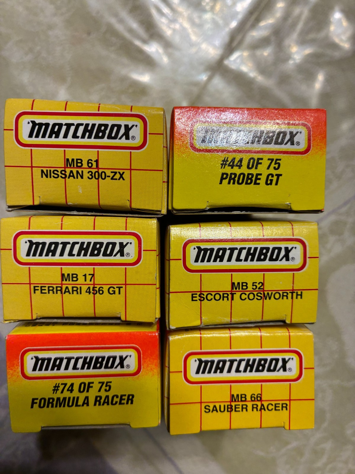 6 RARE VINTAGE MATCHBOX CARS, BRAND NEW IN BOXES, MINT, BEAUTIFUL! MORE! READ!