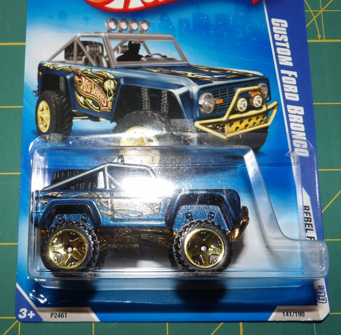 2X – 2009 Hot Wheels Rebel Rides – Ford F-150 & Custom Ford Bronco