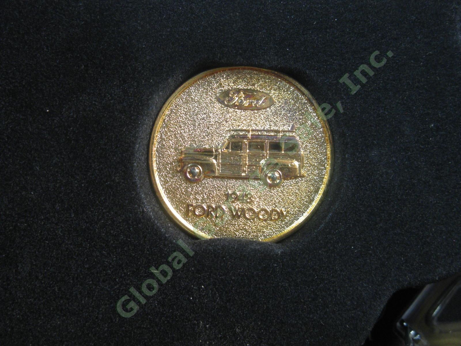 1948 Ford Super Deluxe Woody Station Wagon Diecast Truck 24K Gold Plated Coin NR