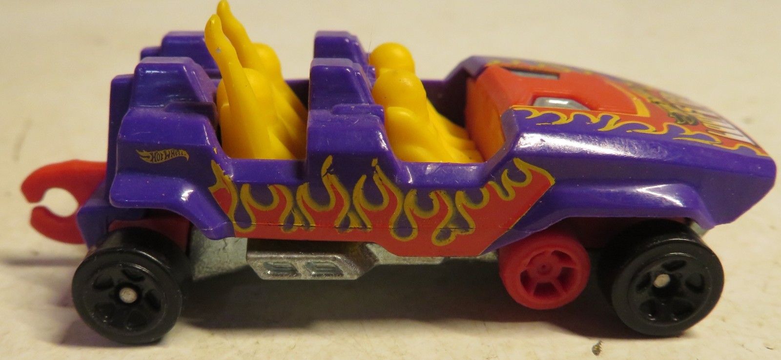 Hot Wheels Loopster 2014 Fun Park Hands Up Purple 5SPs Loose Car Roller Coaster