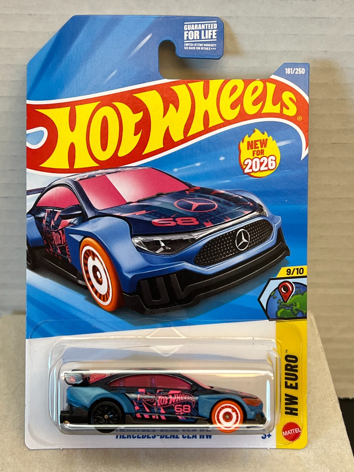 NIP 2026 Hot Wheels Mainline Mercedes-Benz CLA HW 181/250 Blue HW Euro 9/10