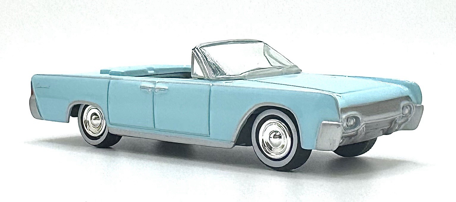 1961 Lincoln Continental 430 7L V8 – Blue Haze Enamel – 1:64 Scale