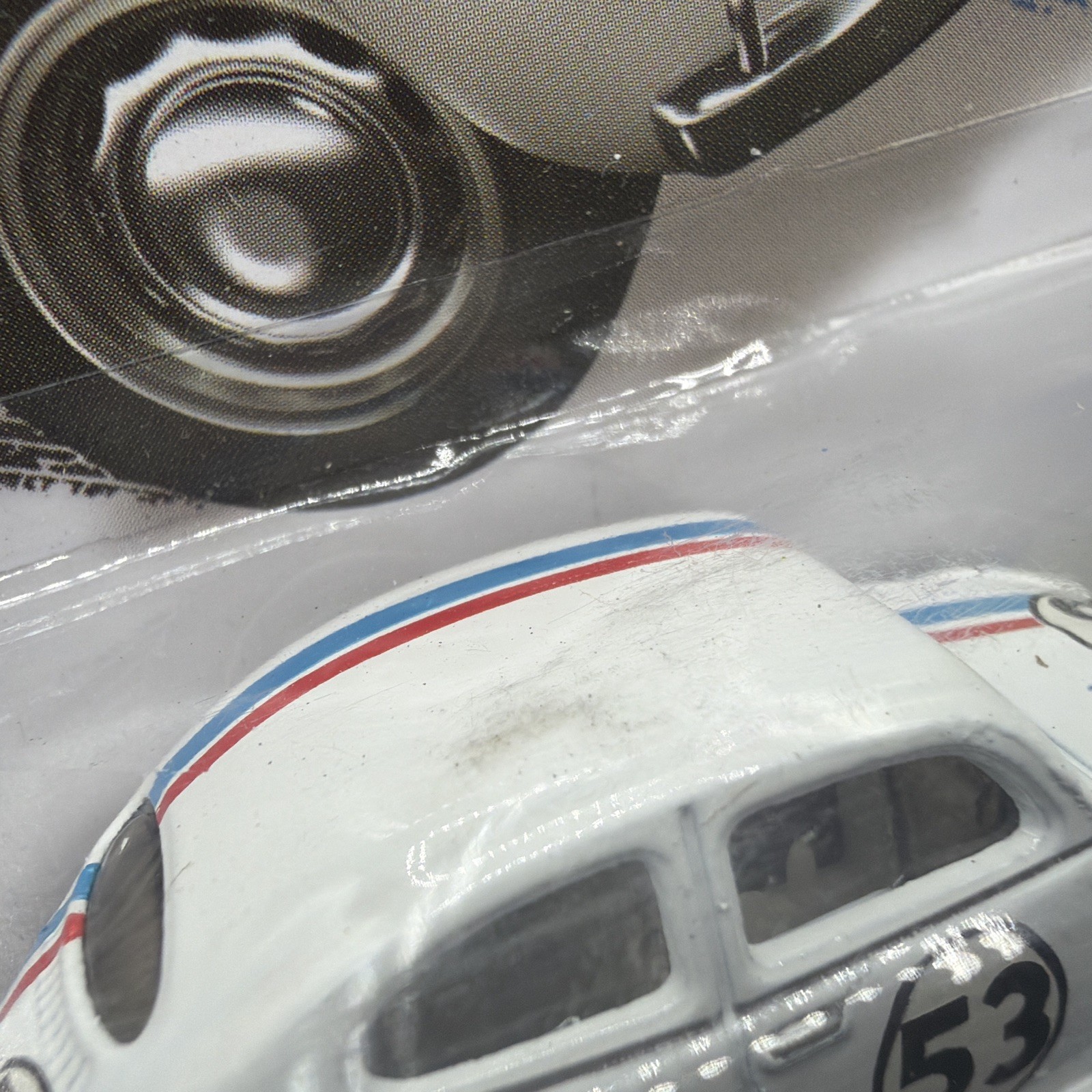 ⭐2014 Hot Wheels HW WORKSHOP HERBIE THE LOVE BUG WHITE VOLKSWAGEN BEETLE 53⭐