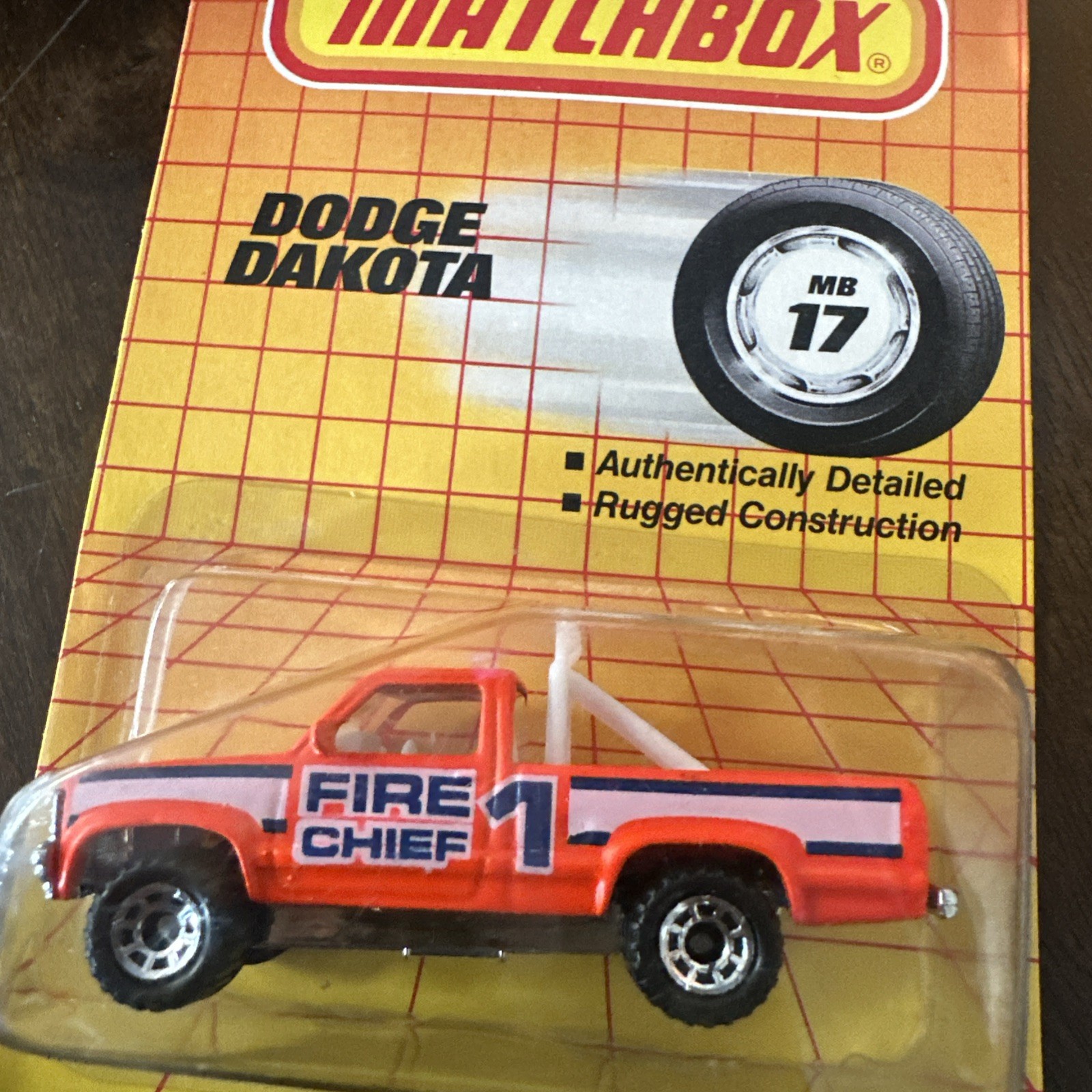 1990 Matchbox Dodge Dakota MB17 Fire Chief