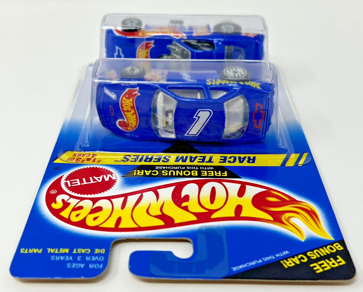 Hot Wheels 1994 2-Pack – Chevy Lumina Stocker & Side Splitter – Race Team Series