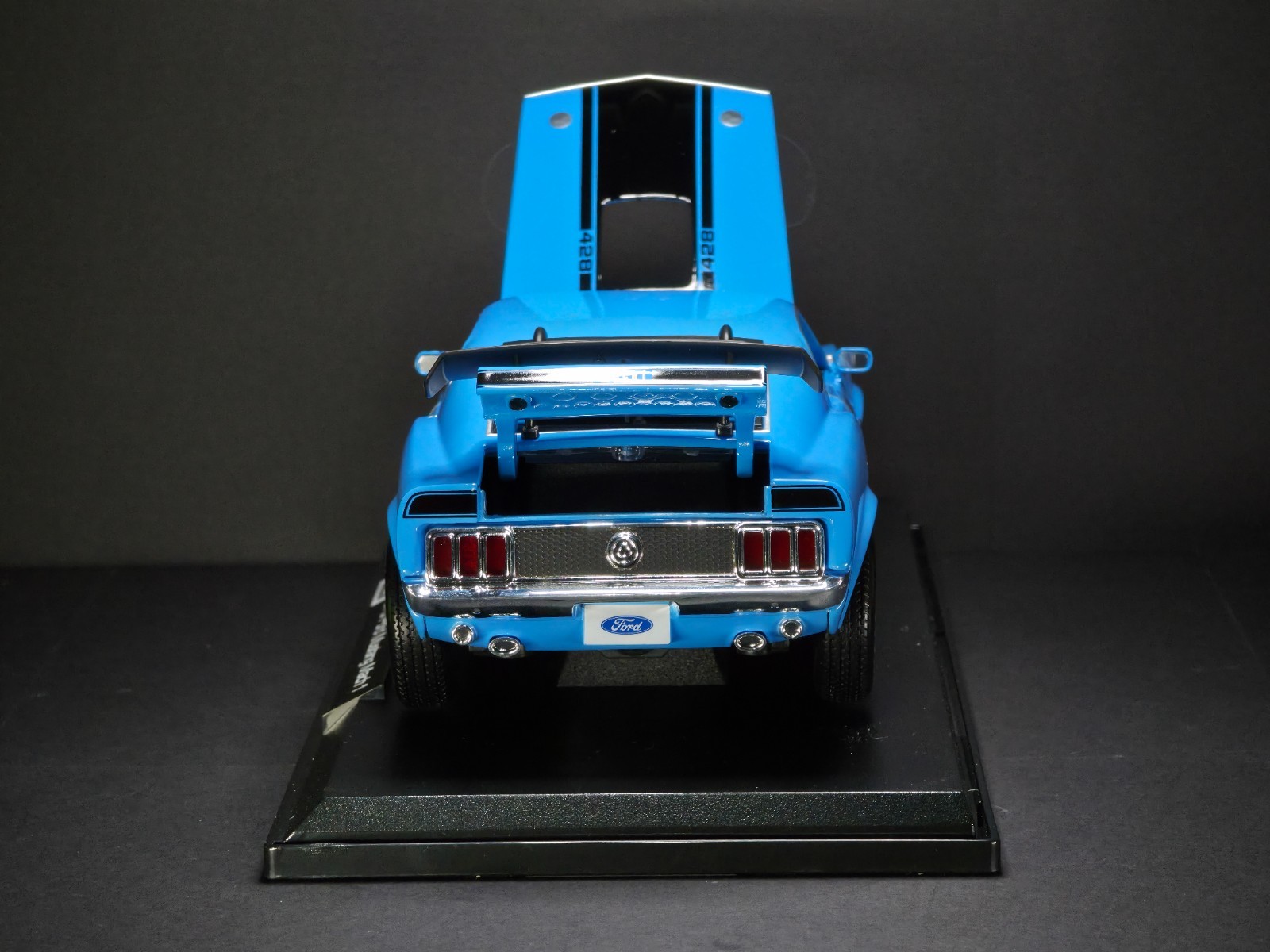 1970 Ford Mustang Mach 1 Blue 1:18 Maisto Exclusive Style Special Edition